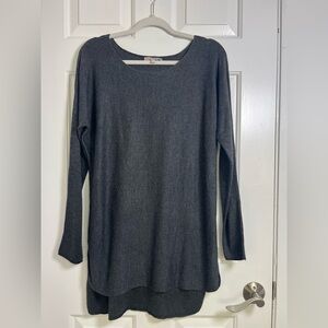 Joan‎ Vass Charcoal long sweater Size Small